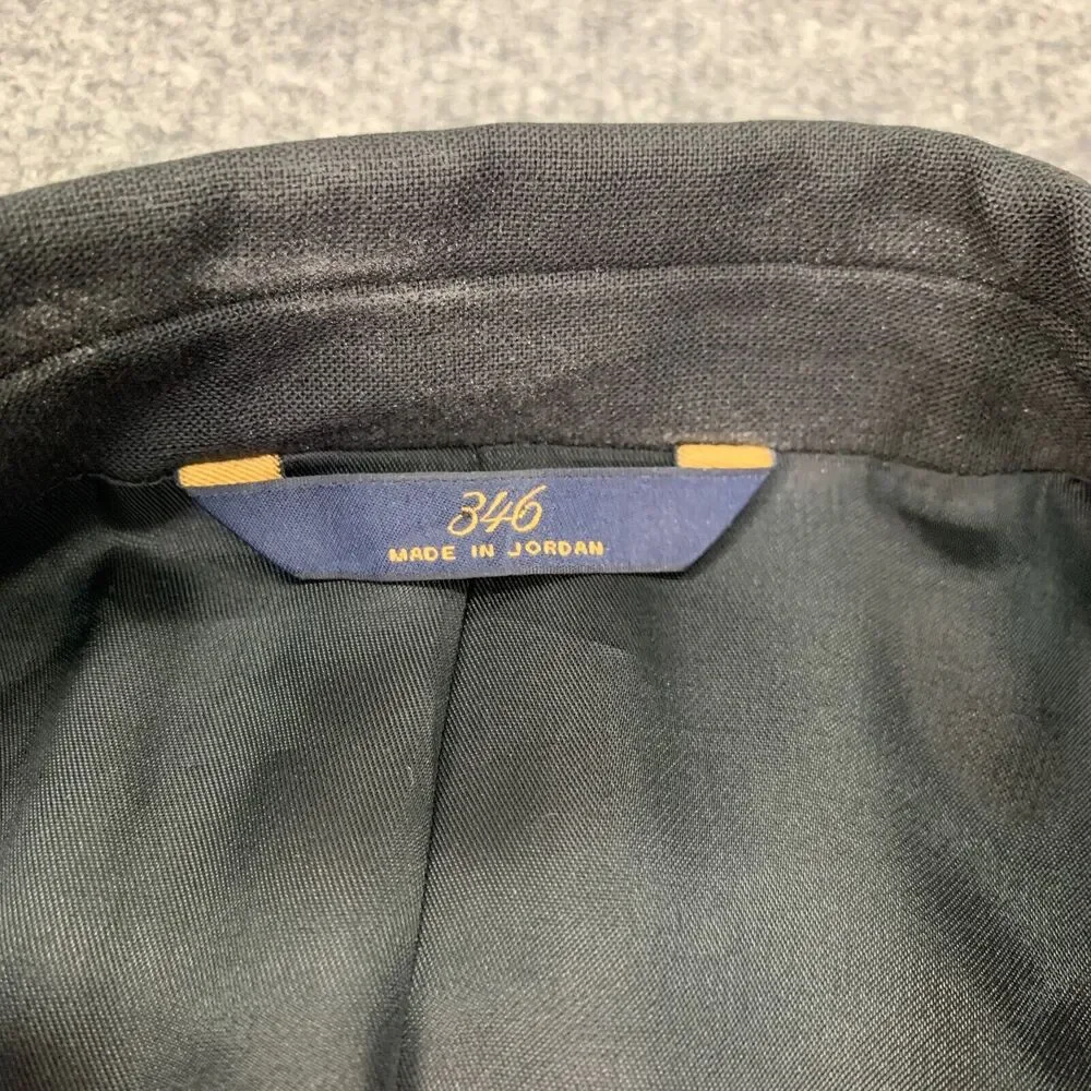 Vintage Brooks Brothers‎ Blazer Mens 42 Black Single Breasted 3 Button Wool